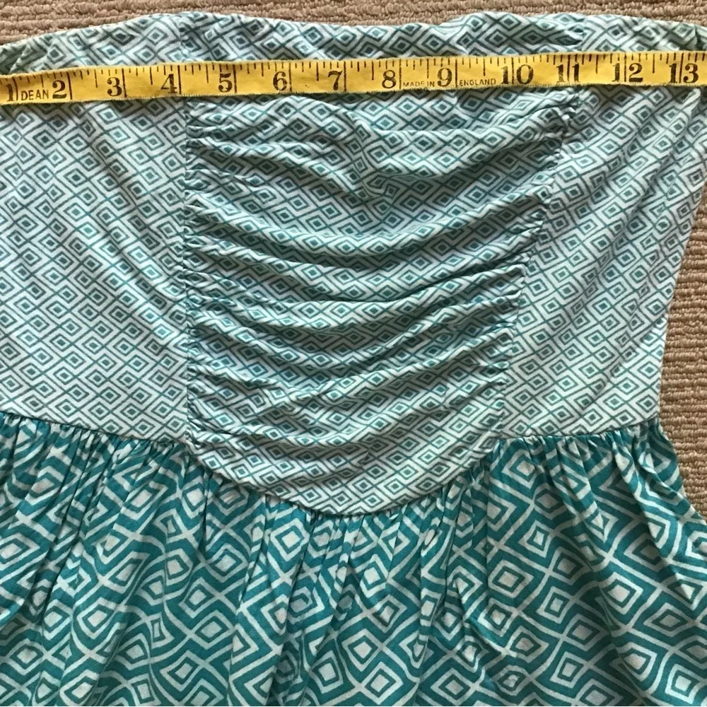 Roxy Teal Strapless Romper - Picture 4 of 8